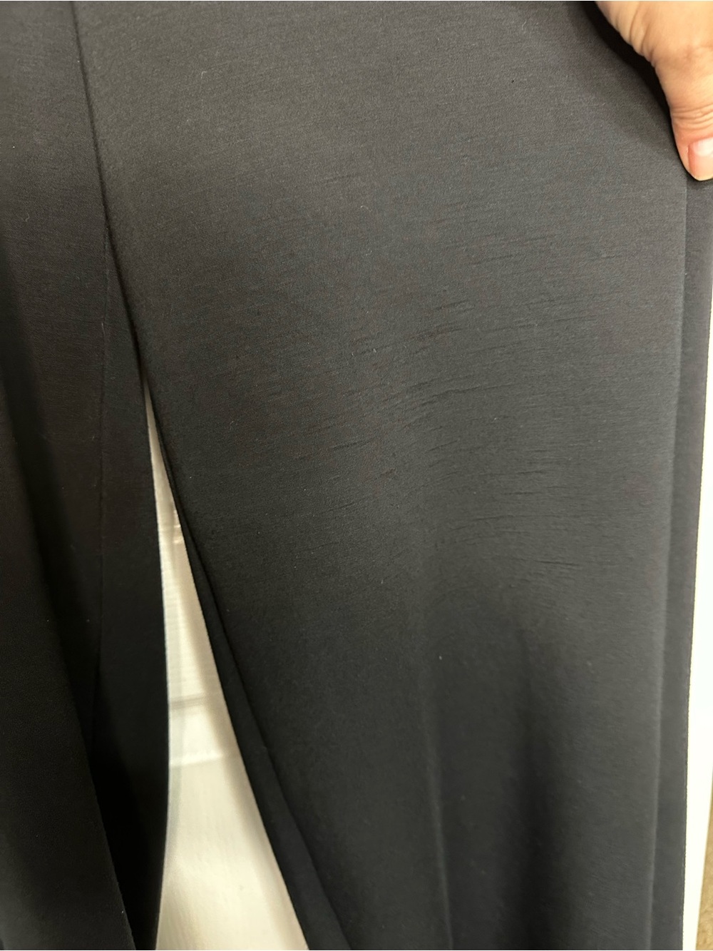 SPANX AirEssentials Mock Neck Jumpsuit XS Petite Wide Leg Black - Picture 5 of 9